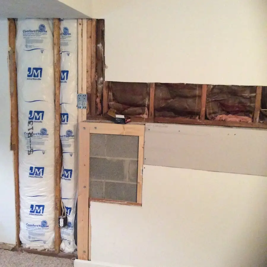 Wall insulation replacement during Structural Drying in Ballenger Creek